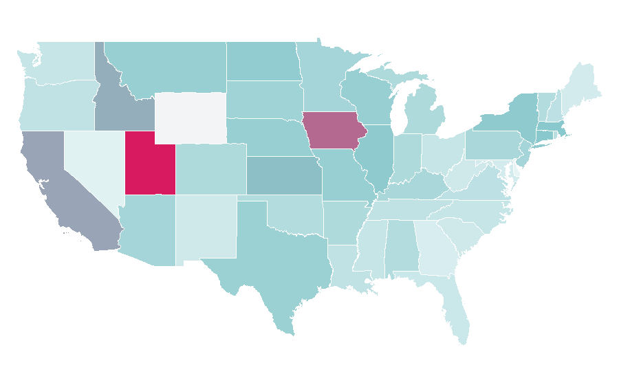 Affinity by region — No Strings Attached (film), United States