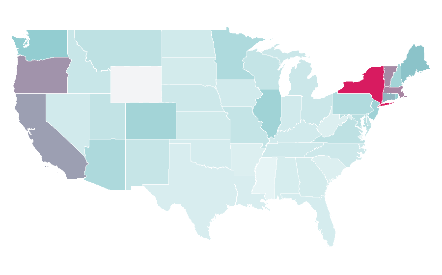 Affinity by region — Noah Baumbach, United States