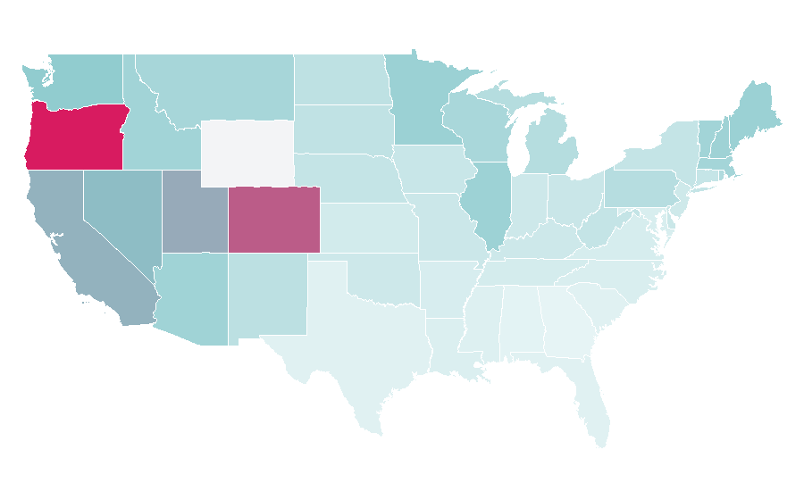 Affinity by region — NOFX, United States