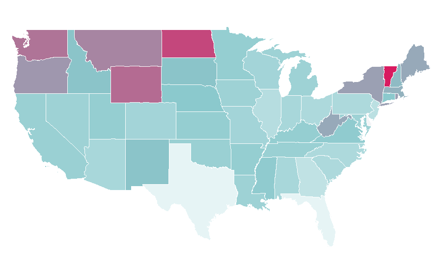 Affinity by region — Noise music, United States