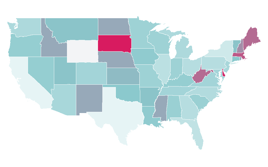 Affinity by region — Noivas, United States