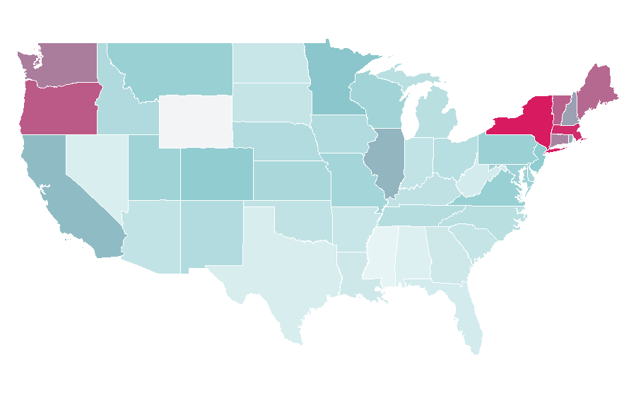 Affinity by region — Nora Ephron, United States
