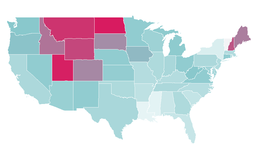 Affinity by region — NordicTrack, United States