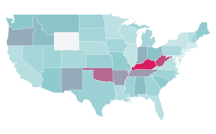 Affinity by region — Norman Reedus, United States