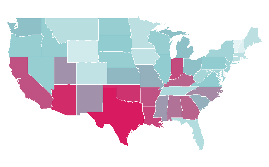 Affinity by region — Nothing, United States