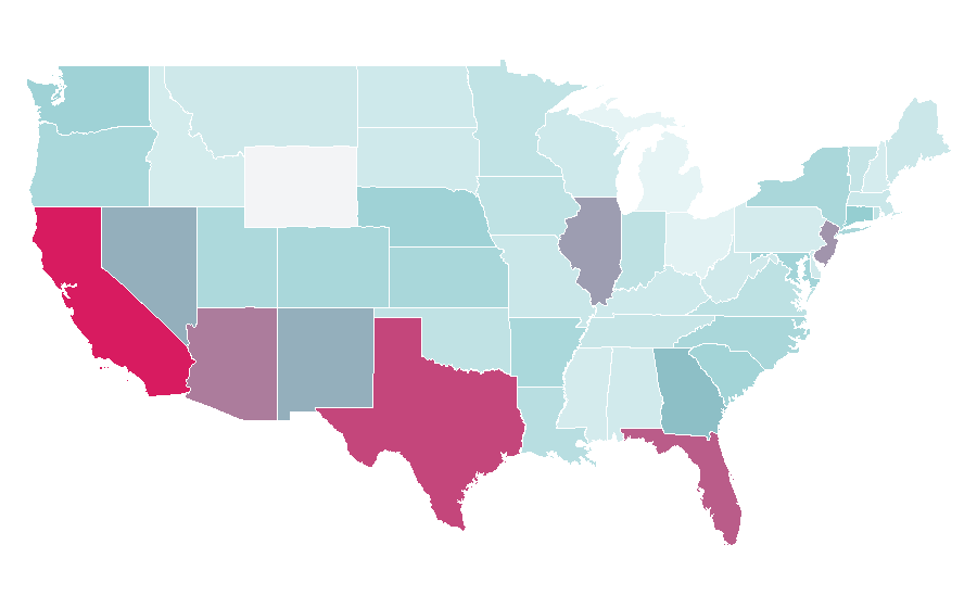 Affinity by region — Noticiero Univision, United States