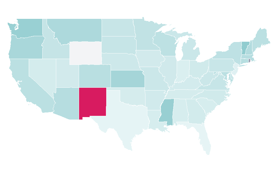 Affinity by region — NPR All Things Considered, United States