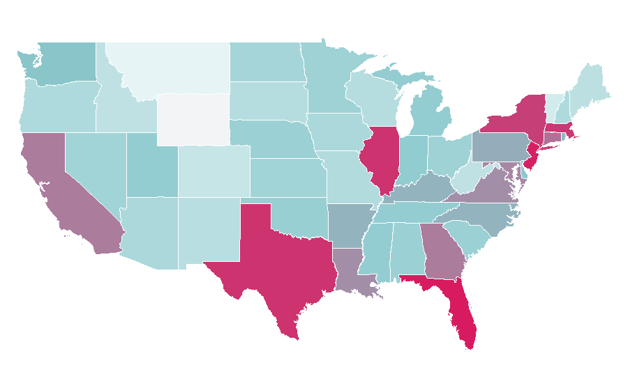 Affinity by region — Nutella, United States