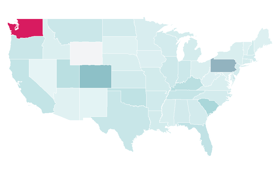 Affinity by region — Oak, United States