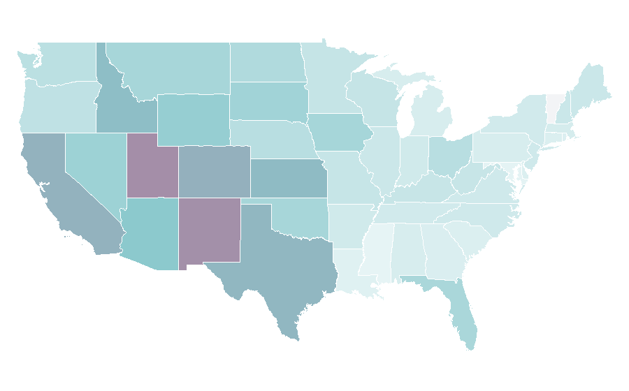 Affinity by region — Oakley, United States