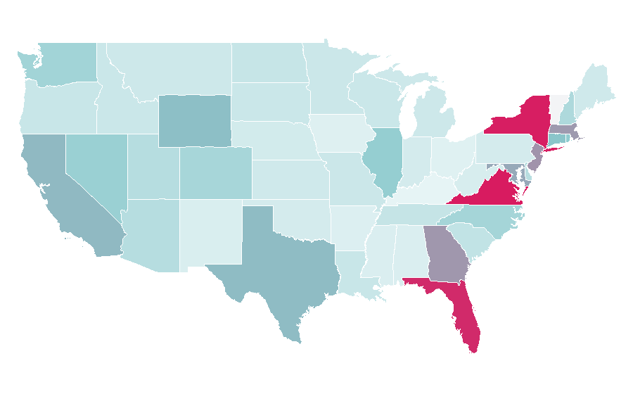 Affinity by region — Oanda Corporation, United States