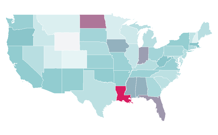 Affinity by region — O.B, United States