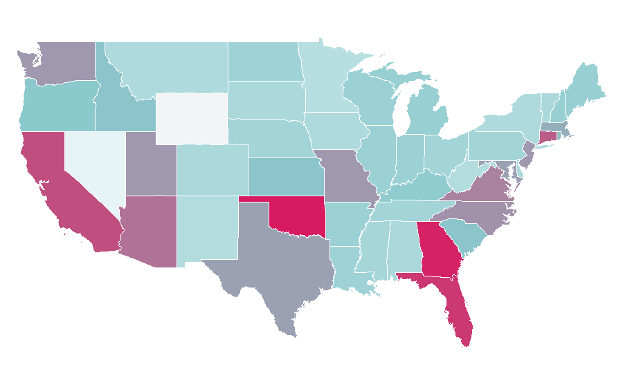 Affinity by region — Obstacle course, United States