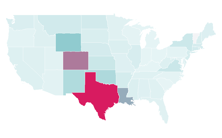 Affinity by region — Occidental Petroleum, United States