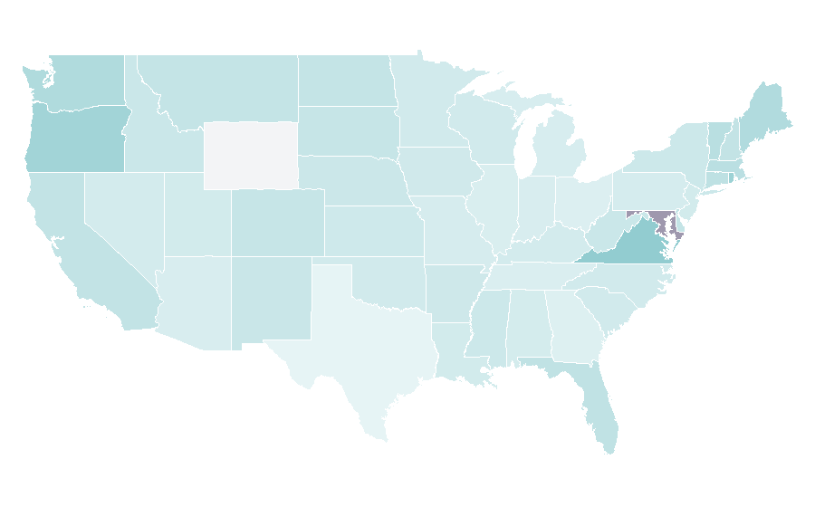 Affinity by region — Ocean Conservancy, United States