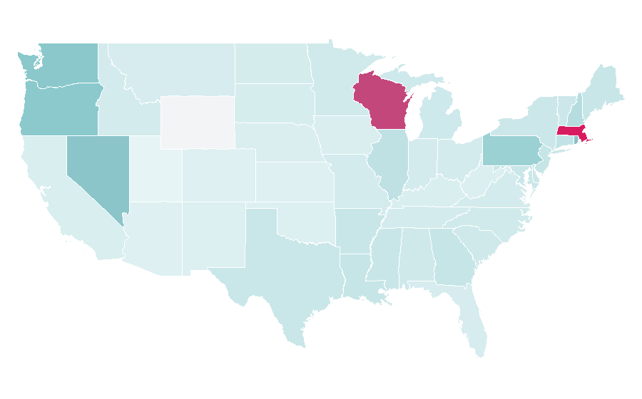 Affinity by region — Ocean Spray, United States