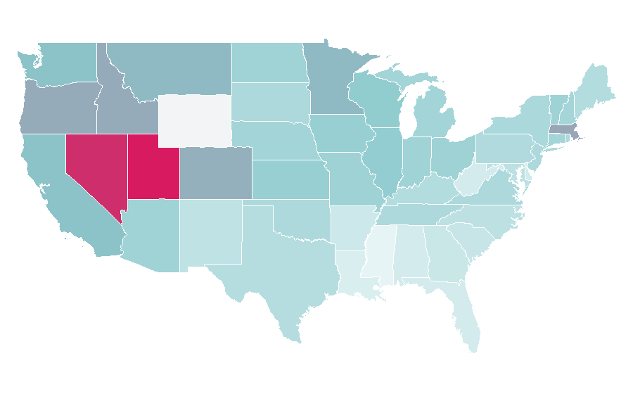 Affinity by region — Ocean's 11, United States