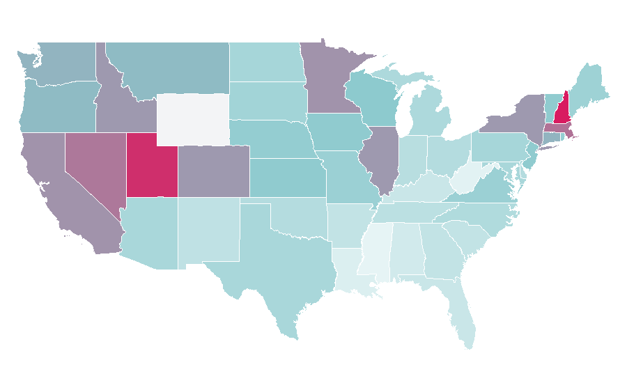 Affinity by region — Ocean's 12, United States