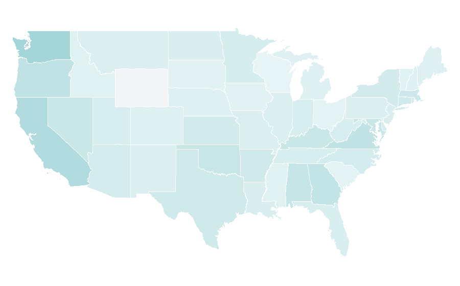 Affinity by region — Oda Nobunaga, United States