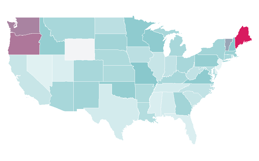Affinity by region — Oder, United States