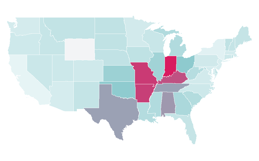 Affinity by region — Off road park, United States