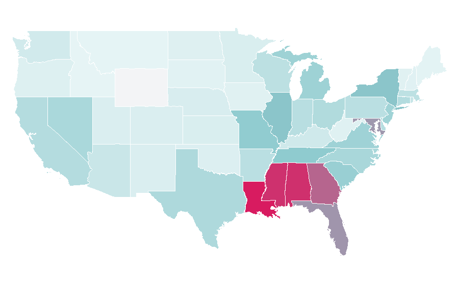 Affinity by region — Off White, United States