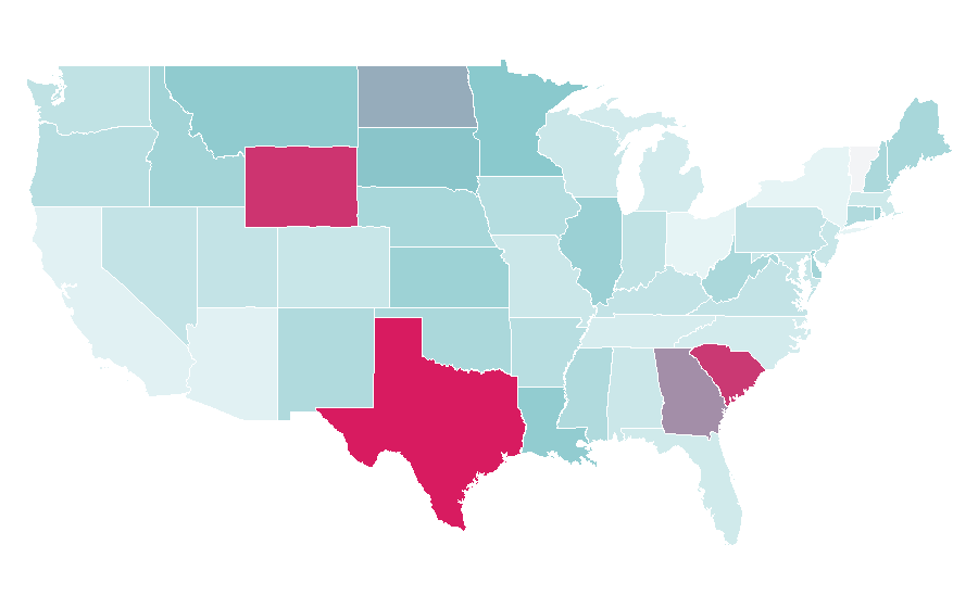 Affinity by region — Official language, United States