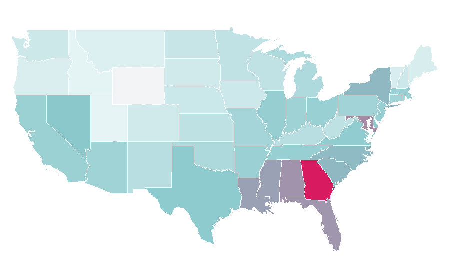 Affinity by region — Offset, United States