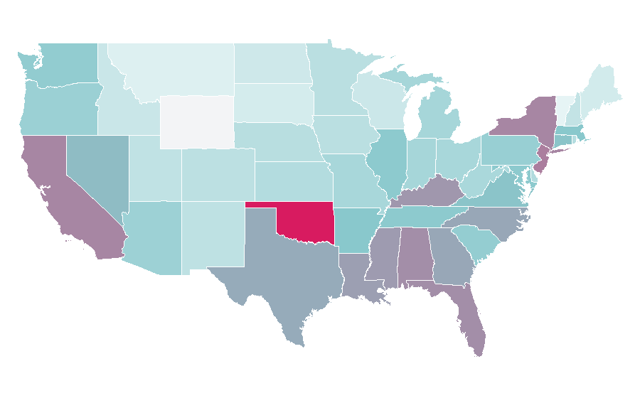 Affinity by region — OK!, United States