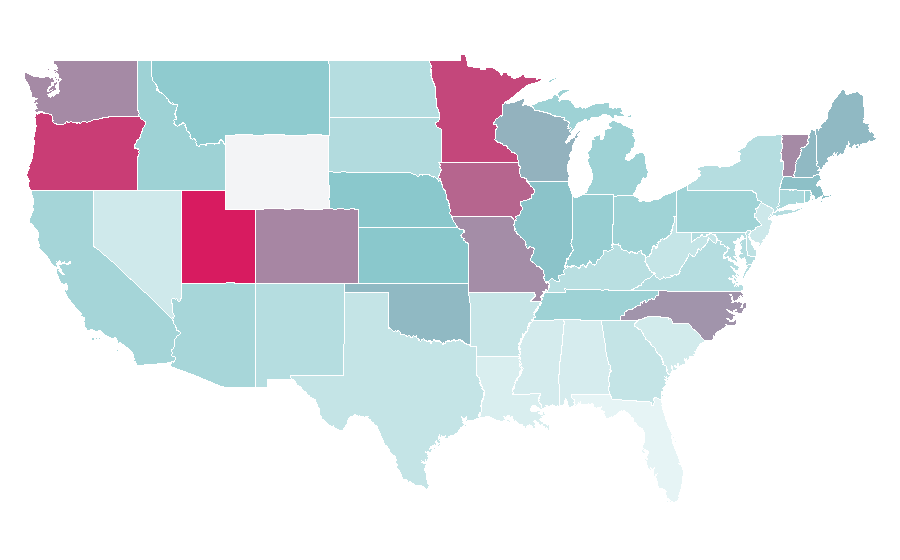 Affinity by region — OK Go, United States