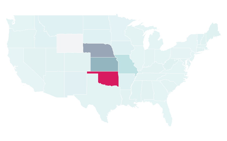 Affinity by region — Oklahoma Joe's, United States