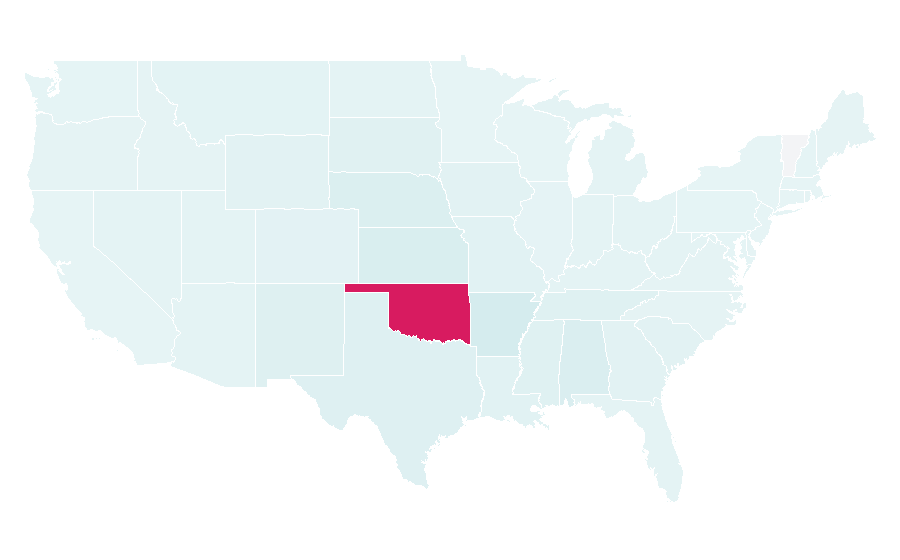 Affinity by region — Oklahoma Sooners football, United States