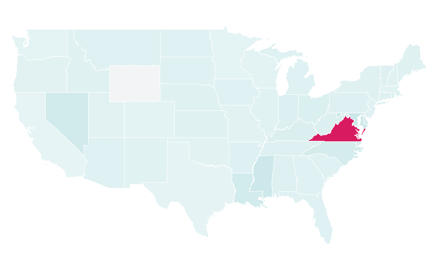 Affinity by region — Old Dominion Monarchs basketball, United States
