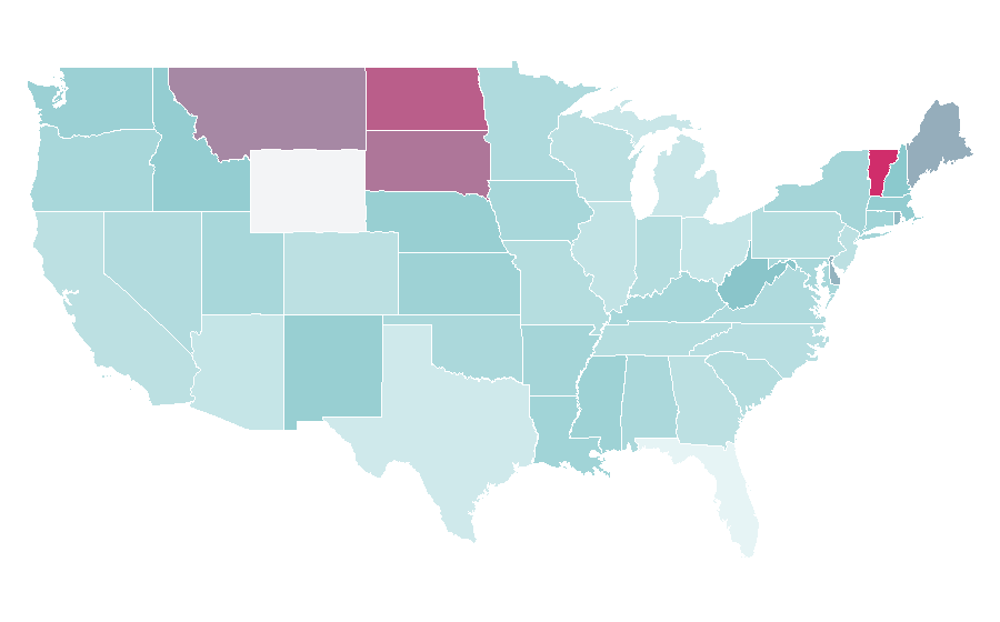Affinity by region — Old French, United States
