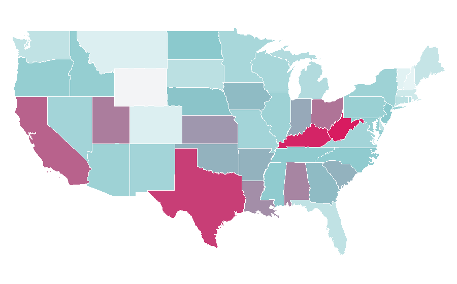 Affinity by region — Old Spice, United States