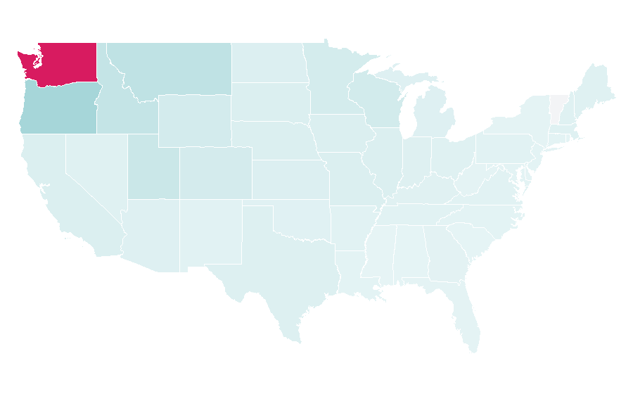 Affinity by region — Olympic National Park, United States