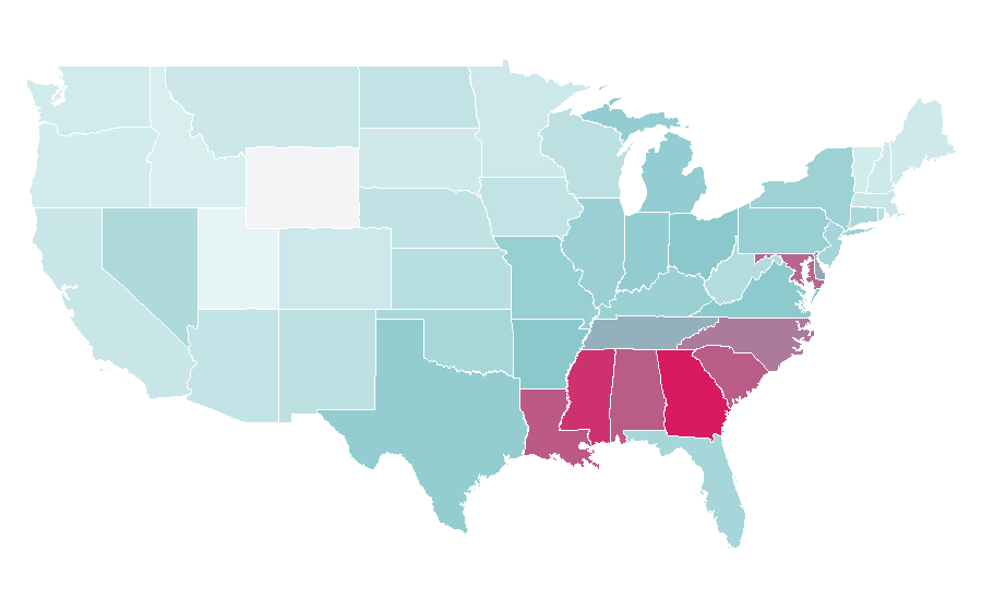 Affinity by region — Omar Epps, United States