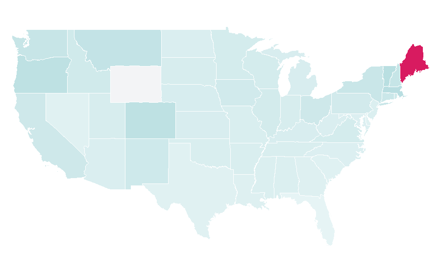 Affinity by region — On the Road, United States