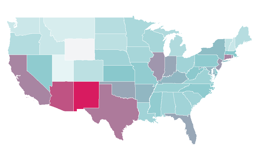Affinity by region — One Day at a Time, United States