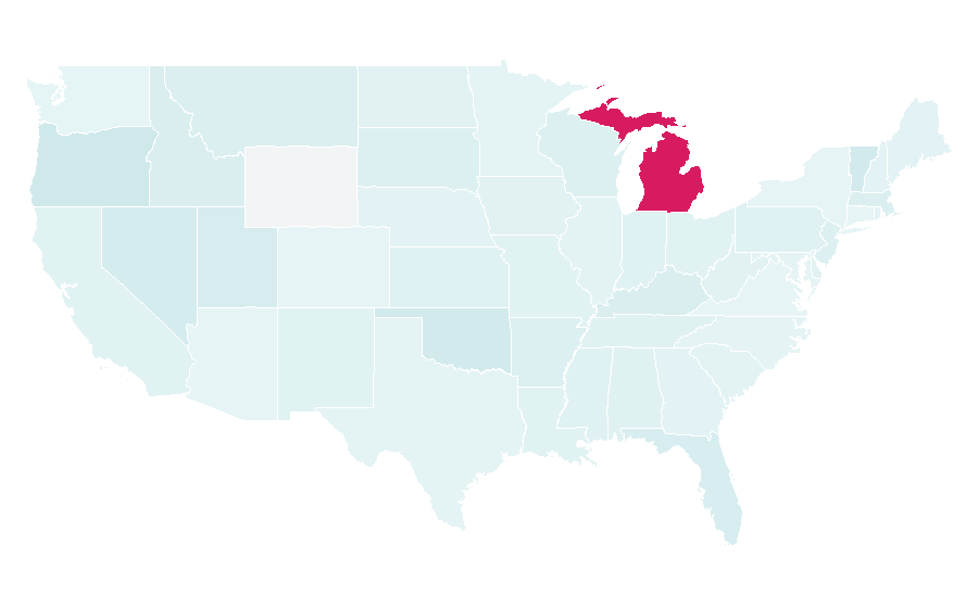 Affinity by region — One Hundred and One Dalmatians, United States