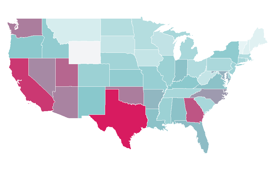 Affinity by region — One-Punch Man, United States