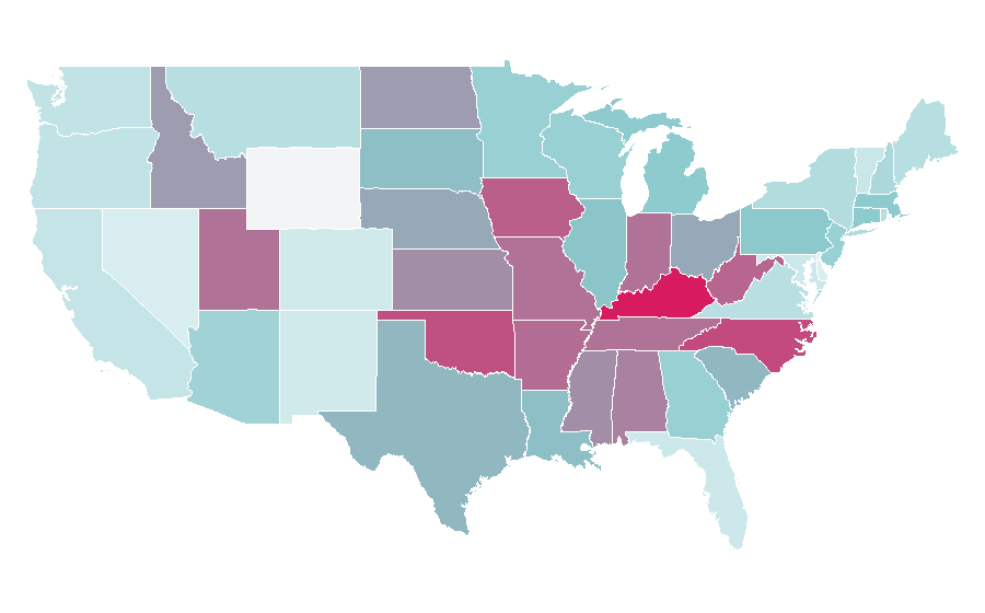Affinity by region — One Tree Hill (TV series), United States