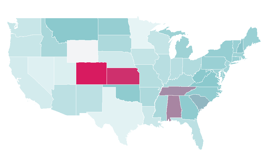 Affinity by region — Online flower delivery, United States