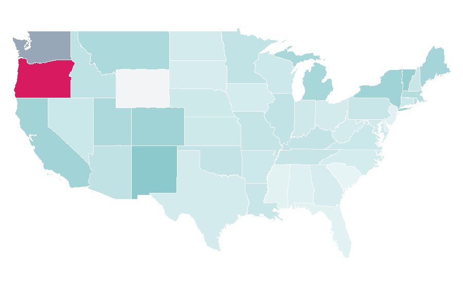 Affinity by region — Only Lovers Left Alive, United States