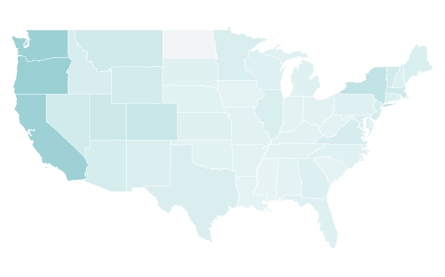 Affinity by region — Onsen, United States