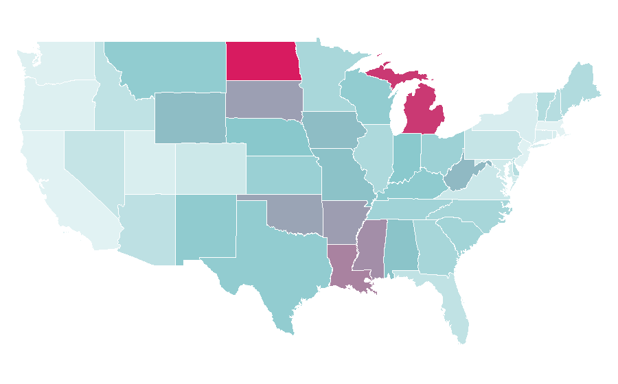 Affinity by region — OnStar, United States