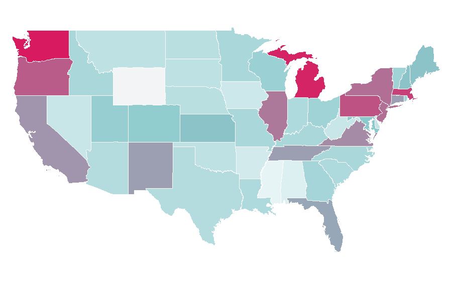 Affinity by region — Opel, United States