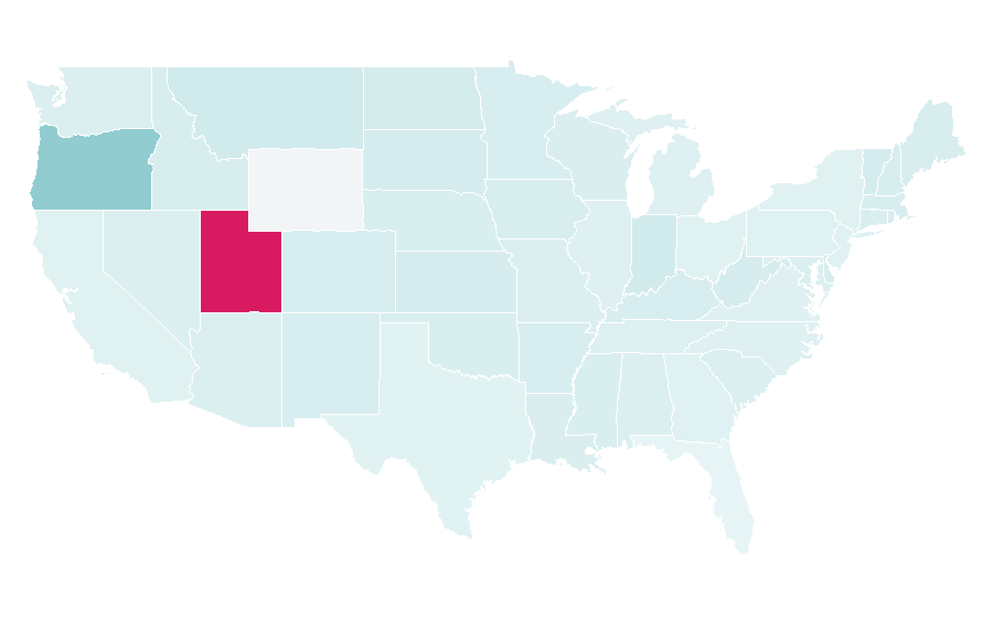 Affinity by region — Open educational resources, United States