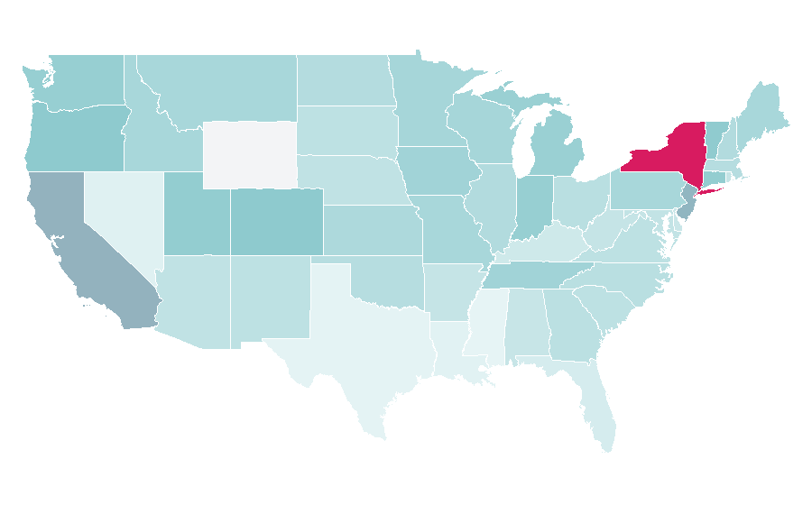 Affinity by region — Opening ceremony, United States