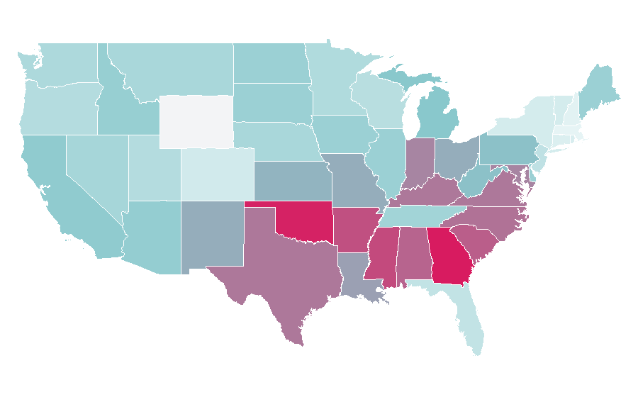 Affinity by region — Opinion, United States